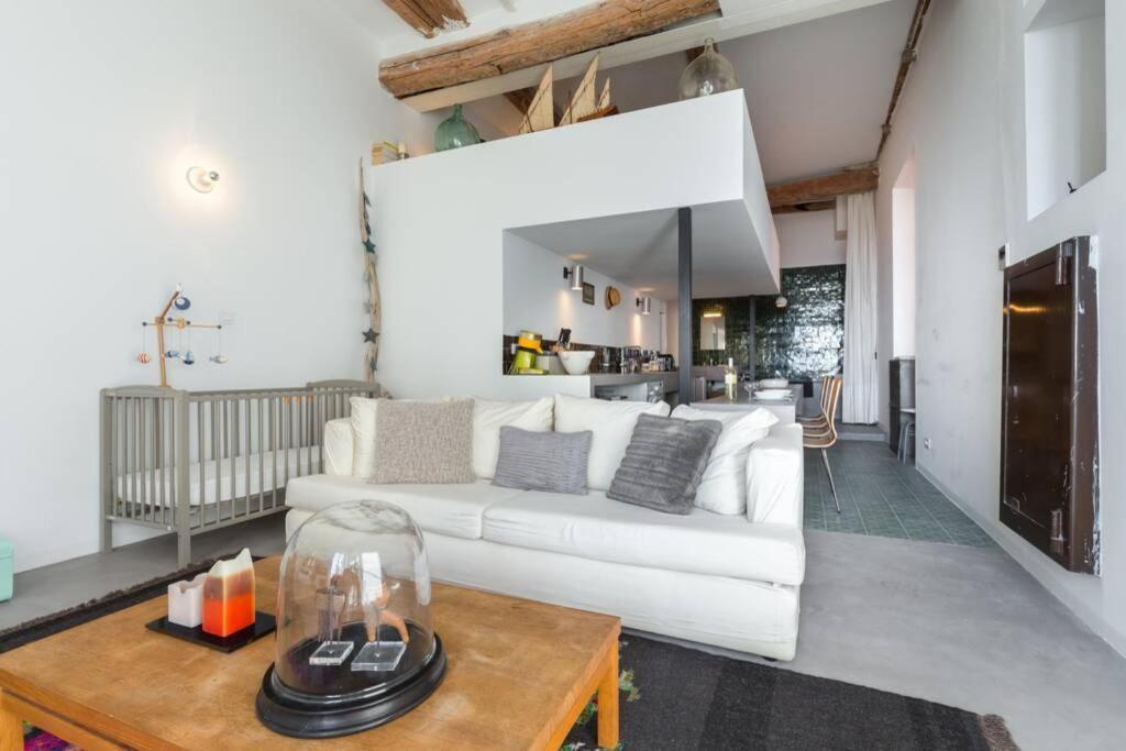 Апартаменты 06J - Superb Duplex Loft With Ac - Sea View Ницца Экстерьер фото