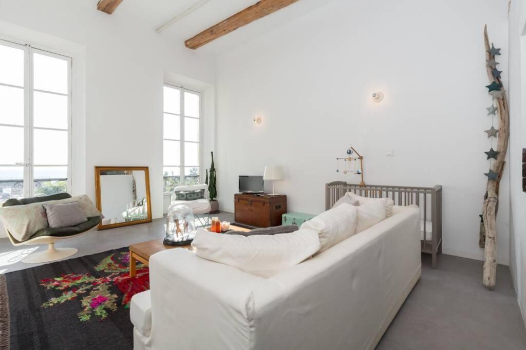 Апартаменты 06J - Superb Duplex Loft With Ac - Sea View Ницца Экстерьер фото