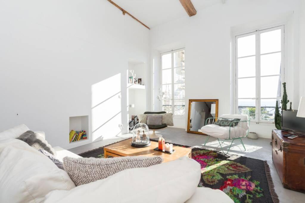 Апартаменты 06J - Superb Duplex Loft With Ac - Sea View Ницца Экстерьер фото